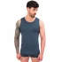 Men's Sleeveless Tank Top in Modal and Cotton - Baltic blue