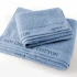 Asciugamani set mani+ospite in cotone biologico - Celeste