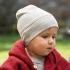 Organic Wool and Silk Baby and Children's Hat - Gray melange