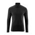 Man turtleneck shirt in organic cotton - Black