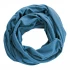 Tube scarf in hemp and organic cotton - Light blue