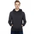 Sweatshirt with hood unisex Salvage Recycled in organic cotton - Black Melange