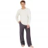 Leisure trousers, 100% Hemp - Steel grey
