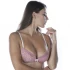 Preformed Modal and Cotton Bra with Lace - Old rose