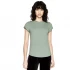 Women's roll-up sleeves in organic cotton - Sage green