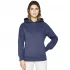 Classic heavy unisex raglan pullover hoody with side pockets - Denim