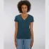 T-shirt woman Evoker Melange in organic cotton - Denim melange