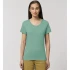 T-shirt woman Expresser Melange in organic cotton - Verde Melange
