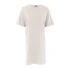 Basic short-sleeved organic cotton nightgown - Natural white