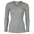 Long sleeve vest wool/silk - Gray melange