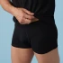 Boxer shorts in natural fabric - Black