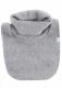 Neck warmer in organic cotton fleece Popolini - Gray melange