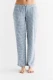 Women pajama trousers in organic cotton - Denim