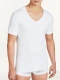 V-neck t-shirt in warm organic cotton - White