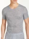 Wonder Wool t-shirt in pure anti-shrink merino wool - Gray melange