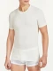 WSK man undershirt in pure Merino Wool and Silk - Natural white