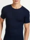 WSK man undershirt in pure Merino Wool and Silk - Navy Blue