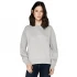 Woman raglan sweatshirt in organic cotton - Gray melange