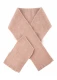 Organic wool fleece small scarf Popolini - Vintage Pink