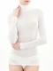 Wonderwool turtleneck sweater in soft merino wool - Natural white