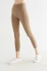 Leggings Fit Sport 7/8 in organic cotton - Taupe