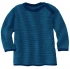 Baby Disana sweater in organic merino wool - Melange blue