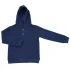 Piquet 100% organic cotton children's hooded sweatshirt - Indigo blue
