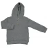 Piquet 100% organic cotton children's hooded sweatshirt - Gray melange