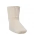 Baby Alpaca and cotton socks for children - Natural white