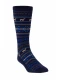 Knit socks JACQUARD baby alpaca Pima cotton - Light blue