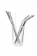 Steel straws set of 6 pieces - Silver