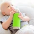 Insulated infant bottle PURA in stainless steel - Gray