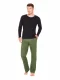 Unisex Chino trousers in hemp and organic cotton - Khaki