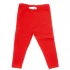 Girl's leggings in 100% organic cotton - Red