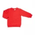 Unisex children's sweatshirt in 100% organic cotton - Red