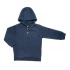 Hooded sweatshirt for children in 100% organic cotton - Indigo blue