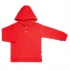Hooded sweatshirt for children in 100% organic cotton - Red