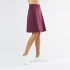 Skirt in organic cotton - Aubergine