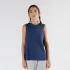 Sport Loose Fit Tank Top in Organic Cotton and Micromodal - Navy Blue