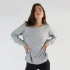 Women's Sport Sweatshirt in Organic Cotton and Tencel ™ - Gray melange