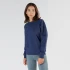 Women's Sport Sweatshirt in Organic Cotton and Tencel ™ - Navy Blue