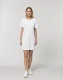 T-shirt dress in organic cotton - White