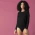 EasyBio women's sweatshirt in organic cotton - Black