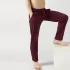 Men's sport and free time trousers in organic cotton jersey - Burgundy/Bordeaux