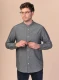 AMIT men's Korean shirt in Fairtrade Organic Cotton - Gray