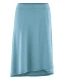 Wrap-around skirt for women in hemp and organic cotton - Blue