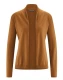 Women's knitted jacket in hemp and organic cotton - Almond