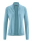 Women's knitted jacket in hemp and organic cotton - Blue
