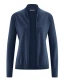Women's knitted jacket in hemp and organic cotton - Navy Blue