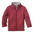 Children's zip-up jacket in organic wool - Berry